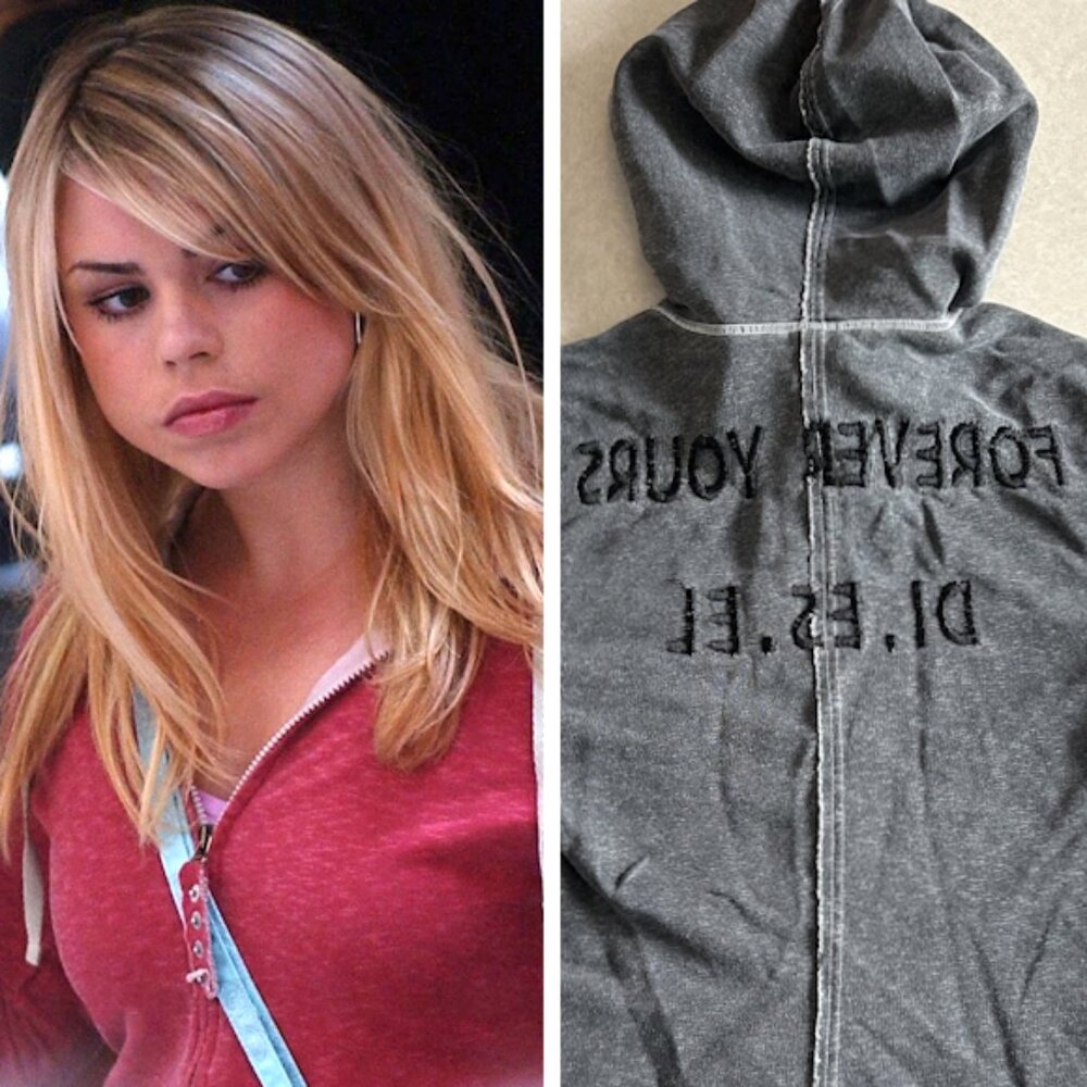 Vintage Y2K Diesel Forever Yours Hoodie ALT ASO Rose Tyler